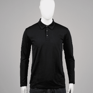 에코프릴리 항균 기능성 남자 티셔츠 카라 긴팔 블랙 PK 피케 골프복 테니스복 - 에코프릴리 - 항균 기능성 상품 전문몰
